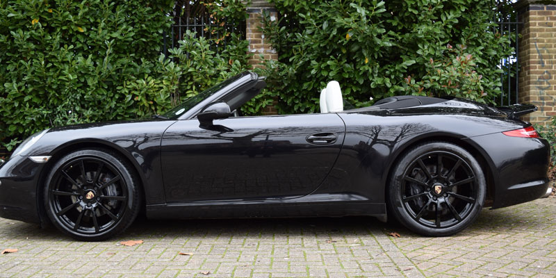 Porsche 911 Hire top down